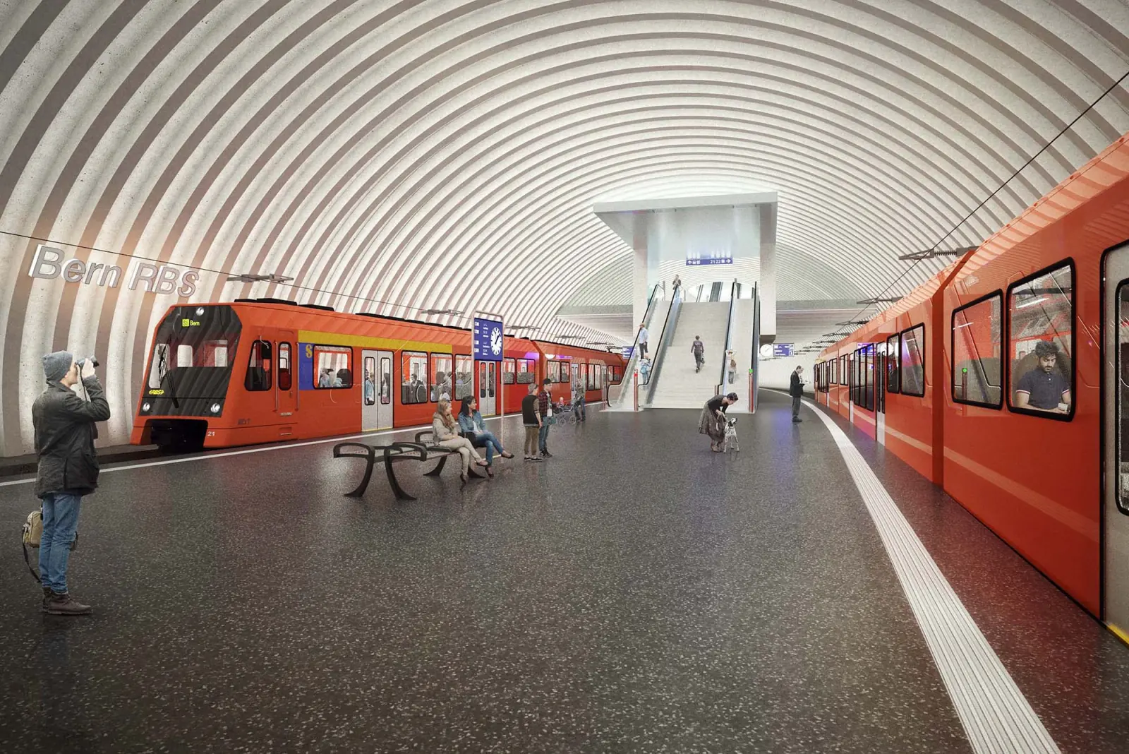 Fensterreinigung Referenz – Bern RBS Perronebene